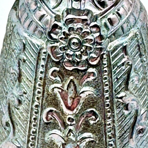 Vtg Silver & Gold Plated Nuremberg Germany Double Toasting Wedding Cup Figurine - Picture 10 of 10